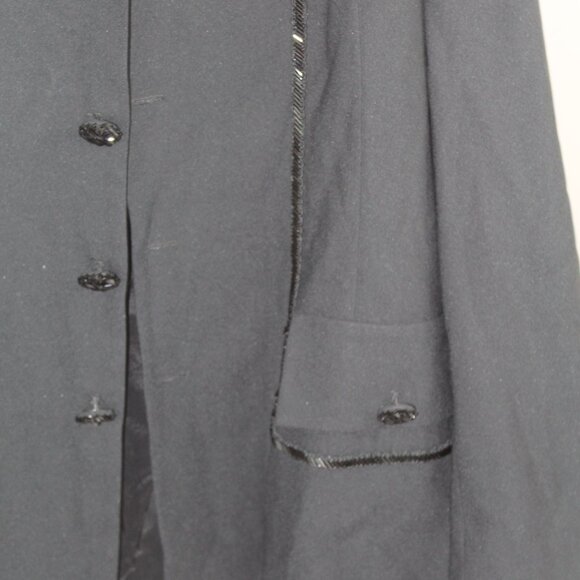 Women's Vintage Black Suit Top Size 18 - Picture 4 of 13